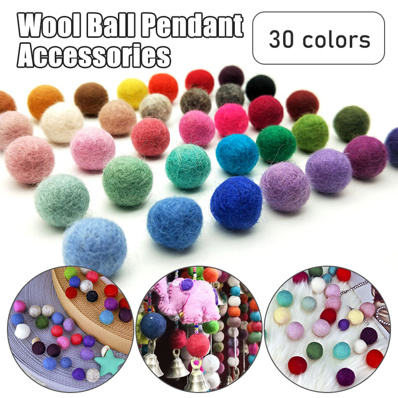 Kids Toys In Wholesale - 10/30pcs 2cm Wool Felt Balls Round