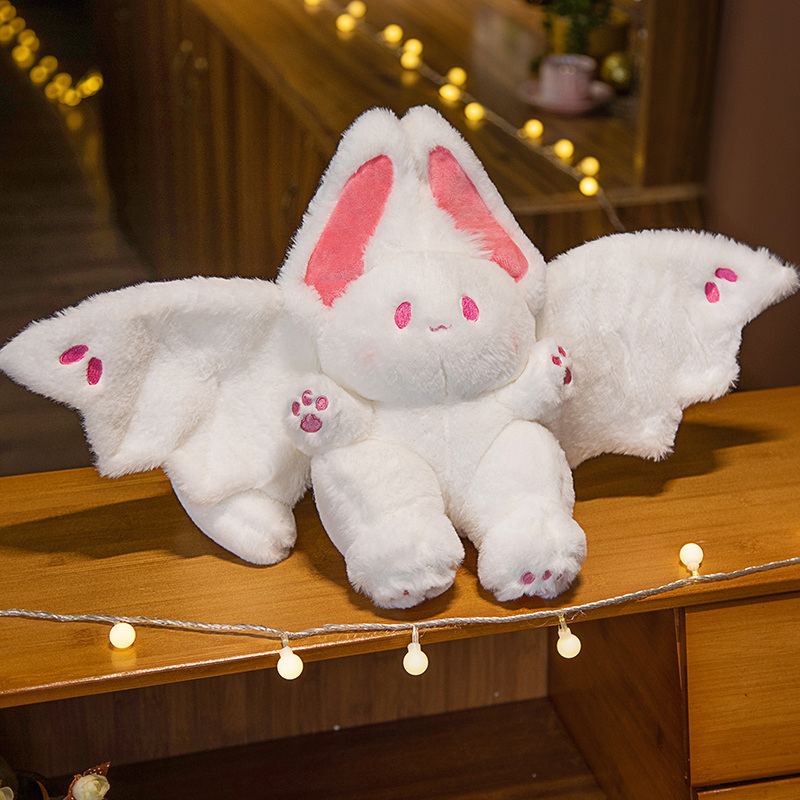 Kids Toys Unique - Flying White Rabbit Plush Toy Bat