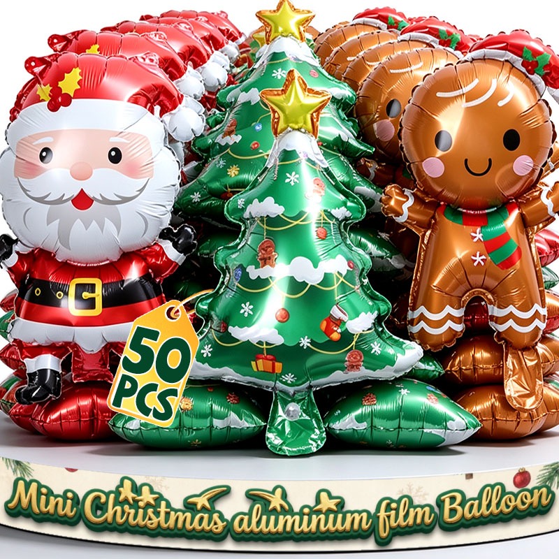 Kids Toys In Wholesale - Mini Santa Claus Christmas Foil Balloons