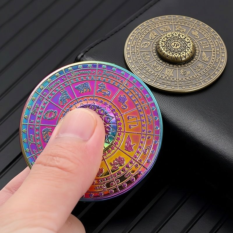 Kids Toys Unique - Constellation Pattern Metal Fingertip Gyro Spinner