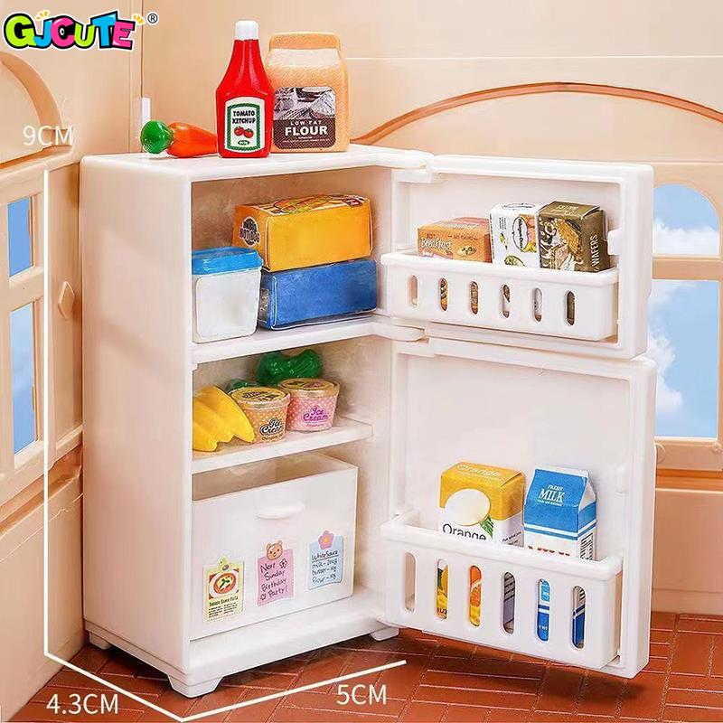 1/12 Mini Dollhouse White Refr - огляд і ціна Kids Toys Kitchen Set