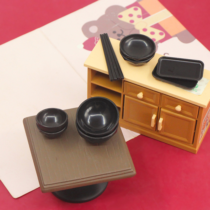 1 set 1:6 1:12 Dollhouse Minia - огляд і ціна Kids Toys Kitchen Set