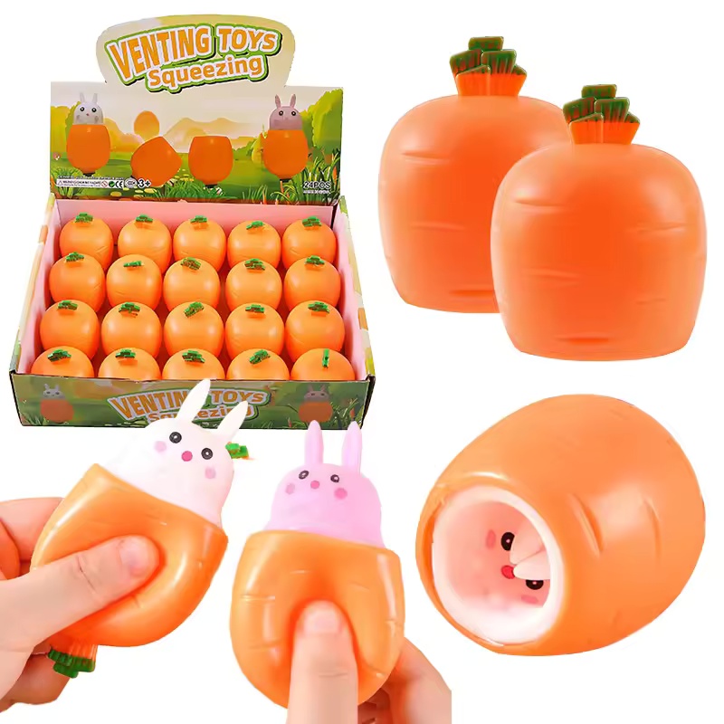 Cute Carrot Rabbit Squeeze Toy - огляд і ціна Kids Toys Unique