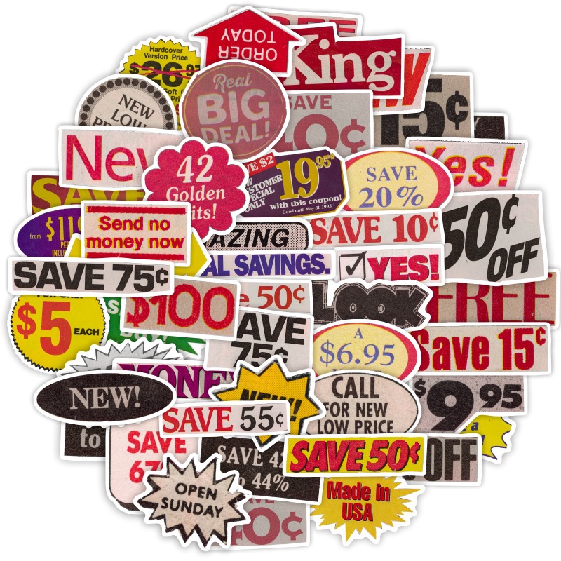 10/30/50pcs Shop Discount Labe - огляд і ціна Kids Toys Shop