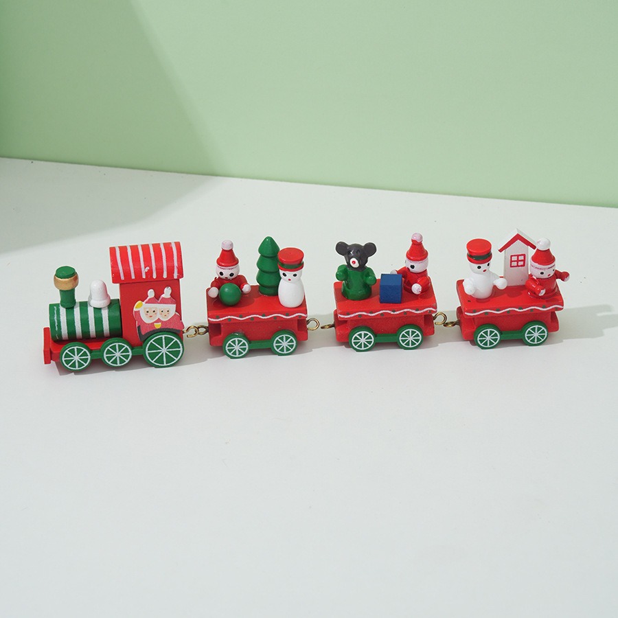 Christmas Train Painted Wooden - огляд і ціна Top Kids Xmas Toys