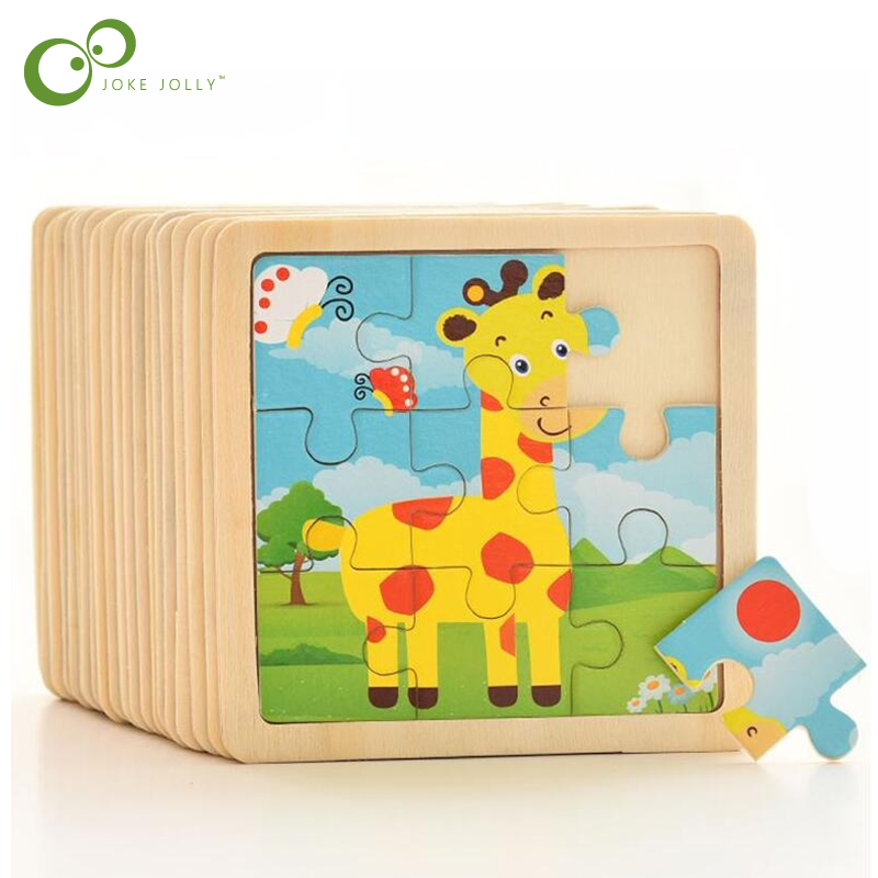4PCS/lot 3D Wooden Jigsaw Puzz - огляд і ціна Kids Toys In Wholesale